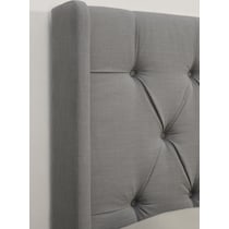 daphne gray king california king headboard   