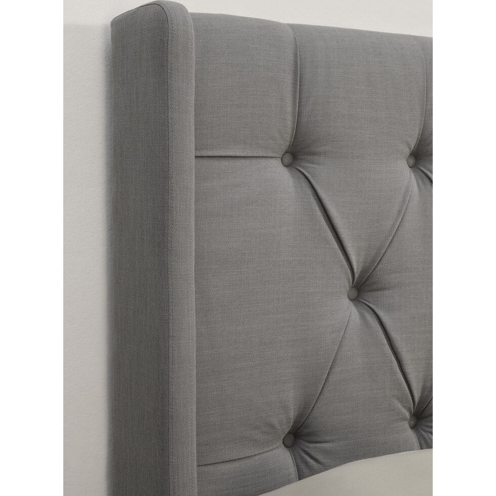 daphne gray king california king headboard   