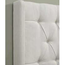 daphne white king california king headboard   