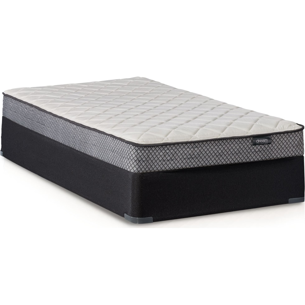 dara white queen mattress foundation set   