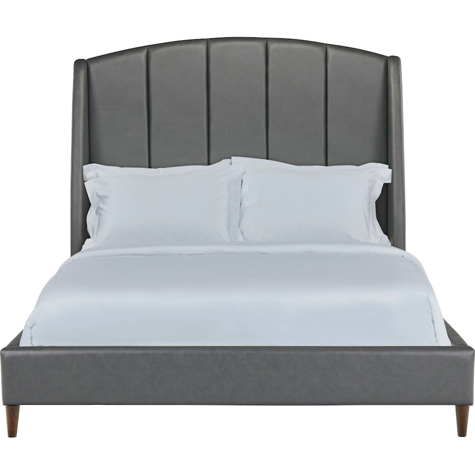 daria gray queen bed   