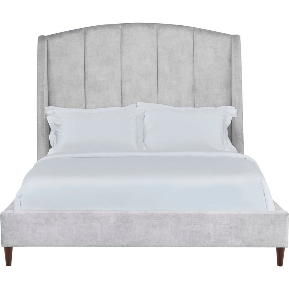 daria gray queen bed   