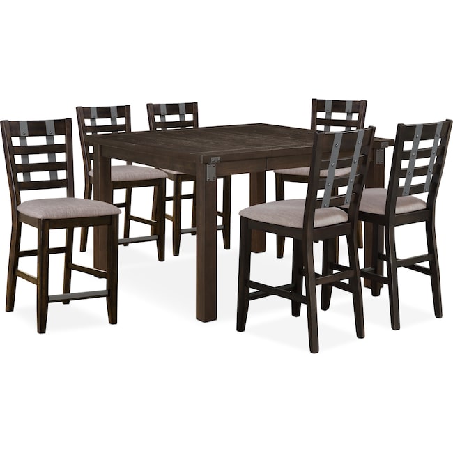 Dining Room Furniture - Hampton Counter-Height Dining Table and 6 Stools