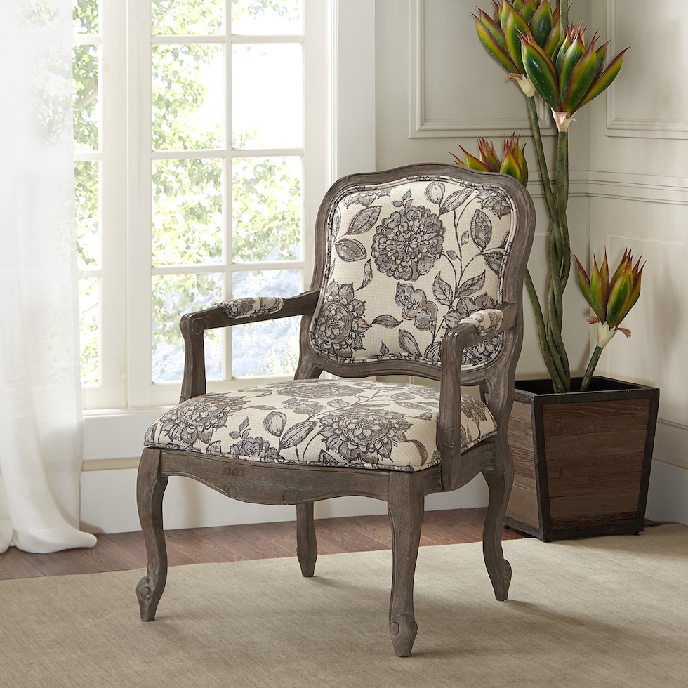 dark brown accent chair   