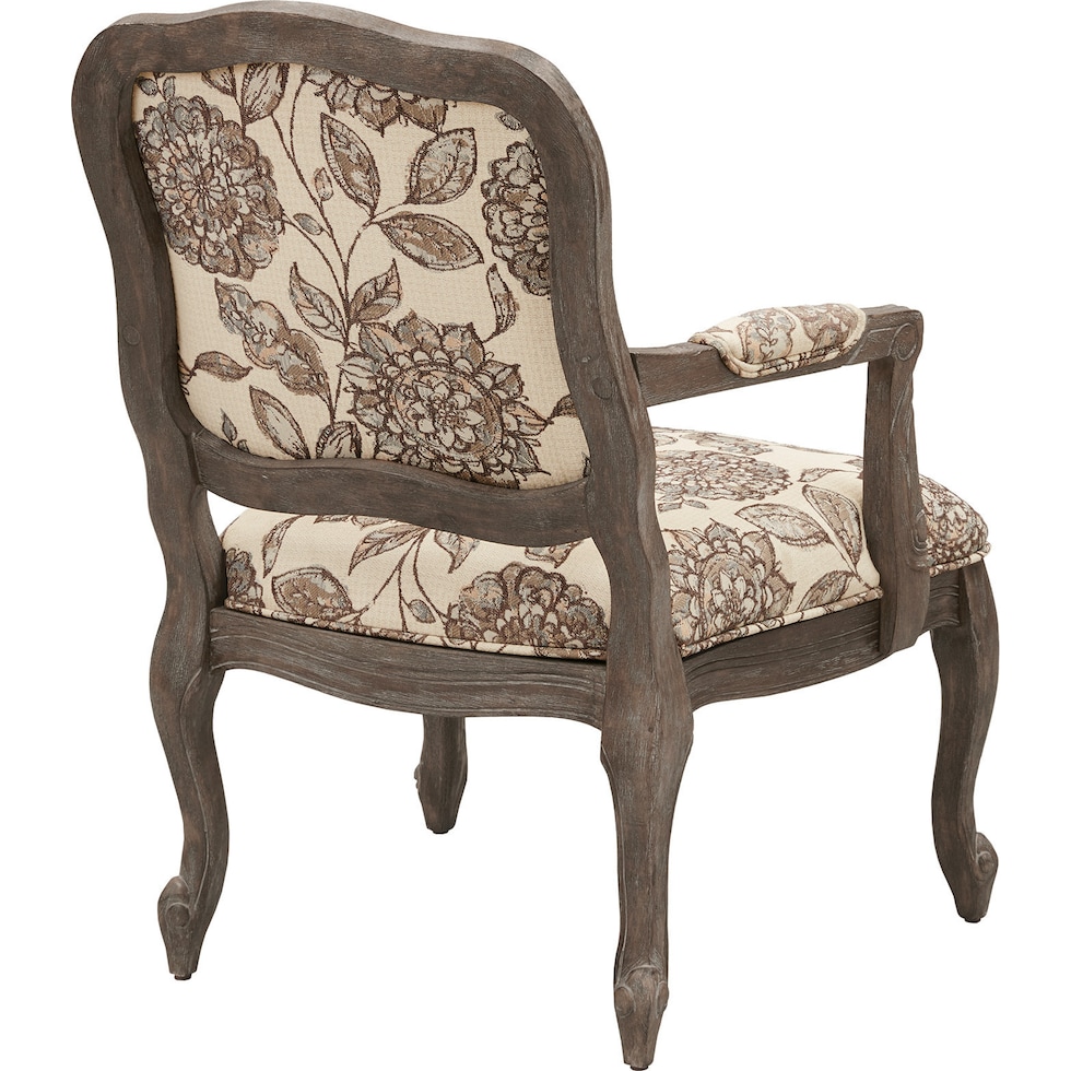 dark brown accent chair   