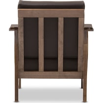 dark brown accent chair   