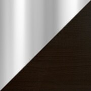 Amory Dining Table - Dark Brown/Chrome