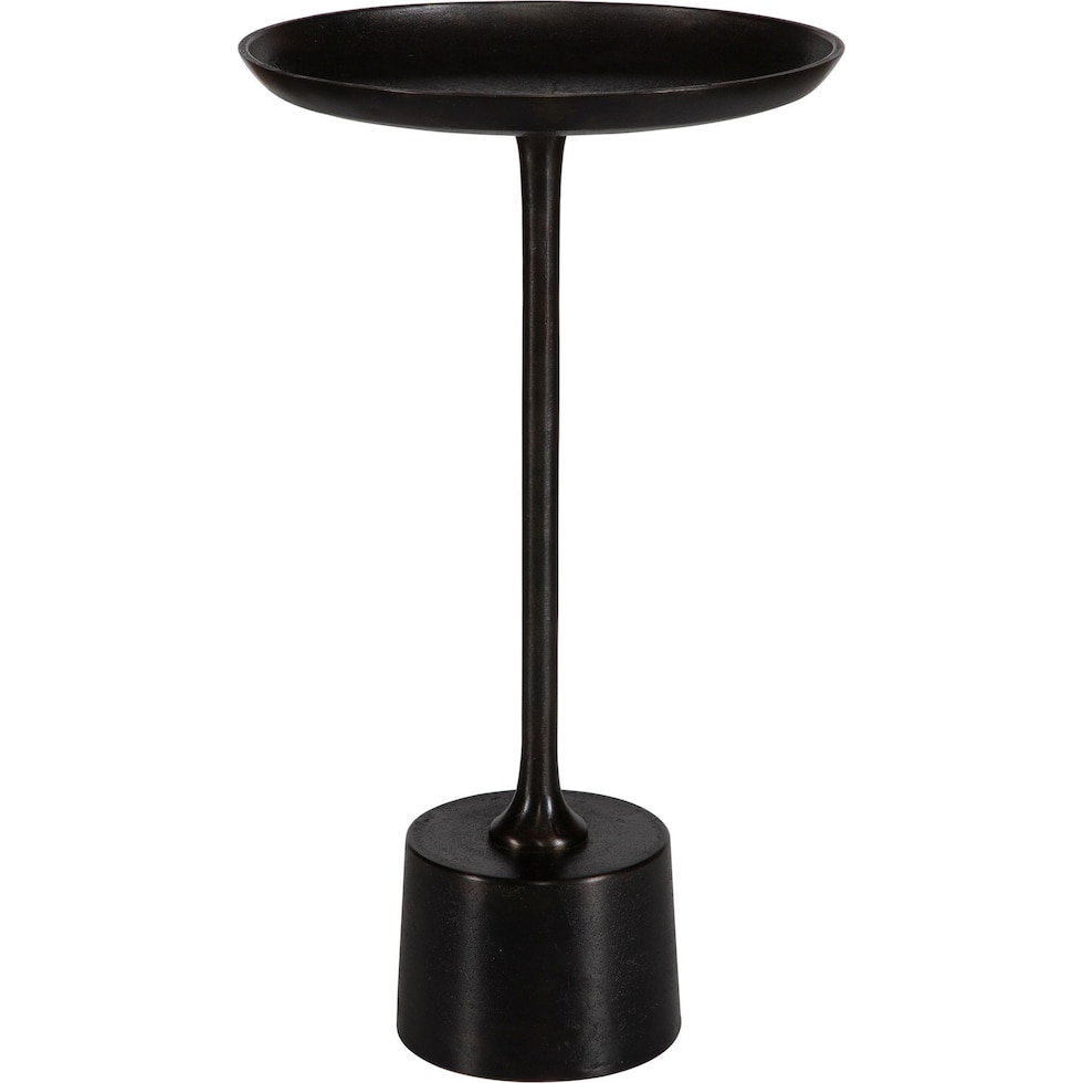 dark brown end table   