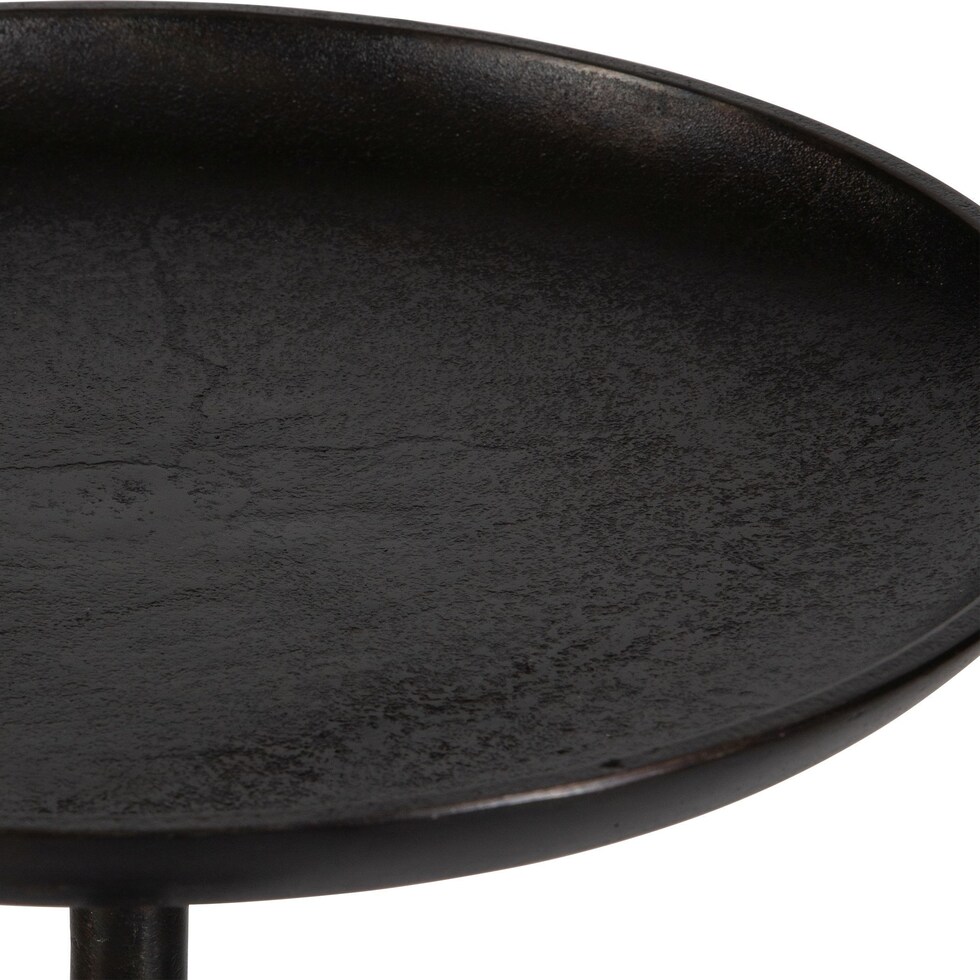 dark brown end table   
