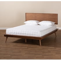 dark brown full bed   