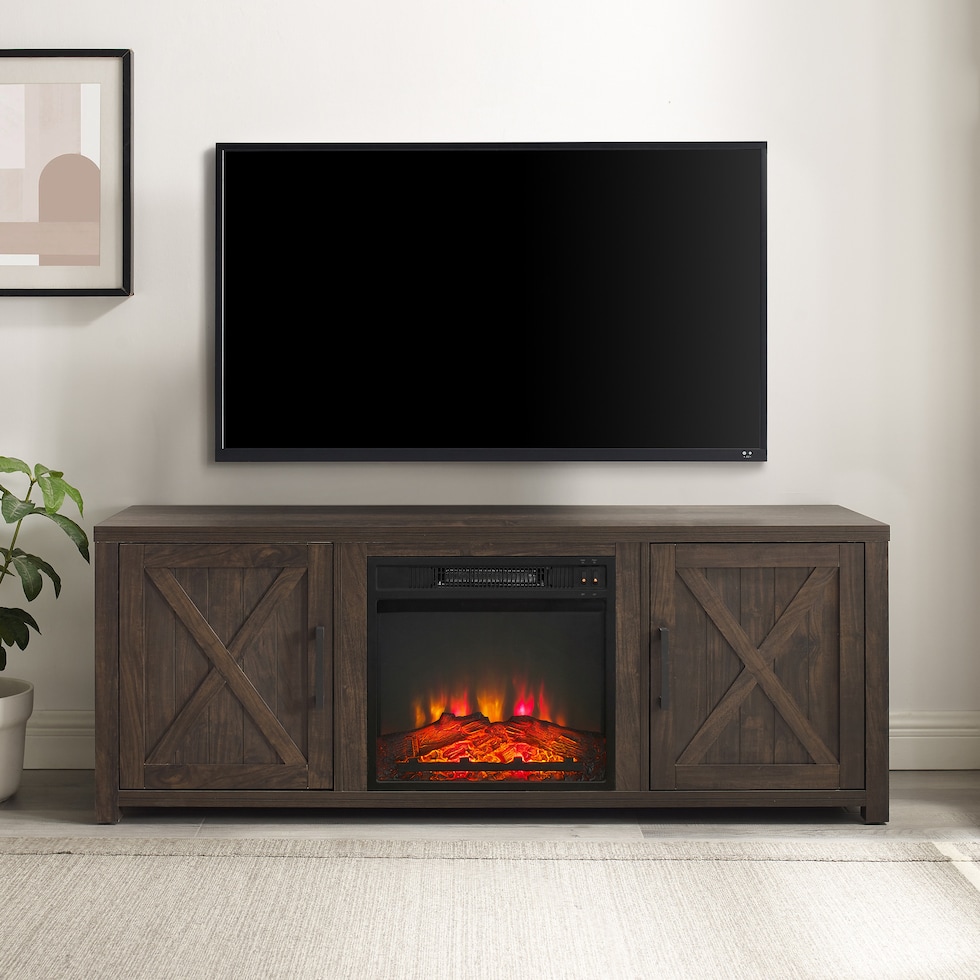 dark brown tv stand   