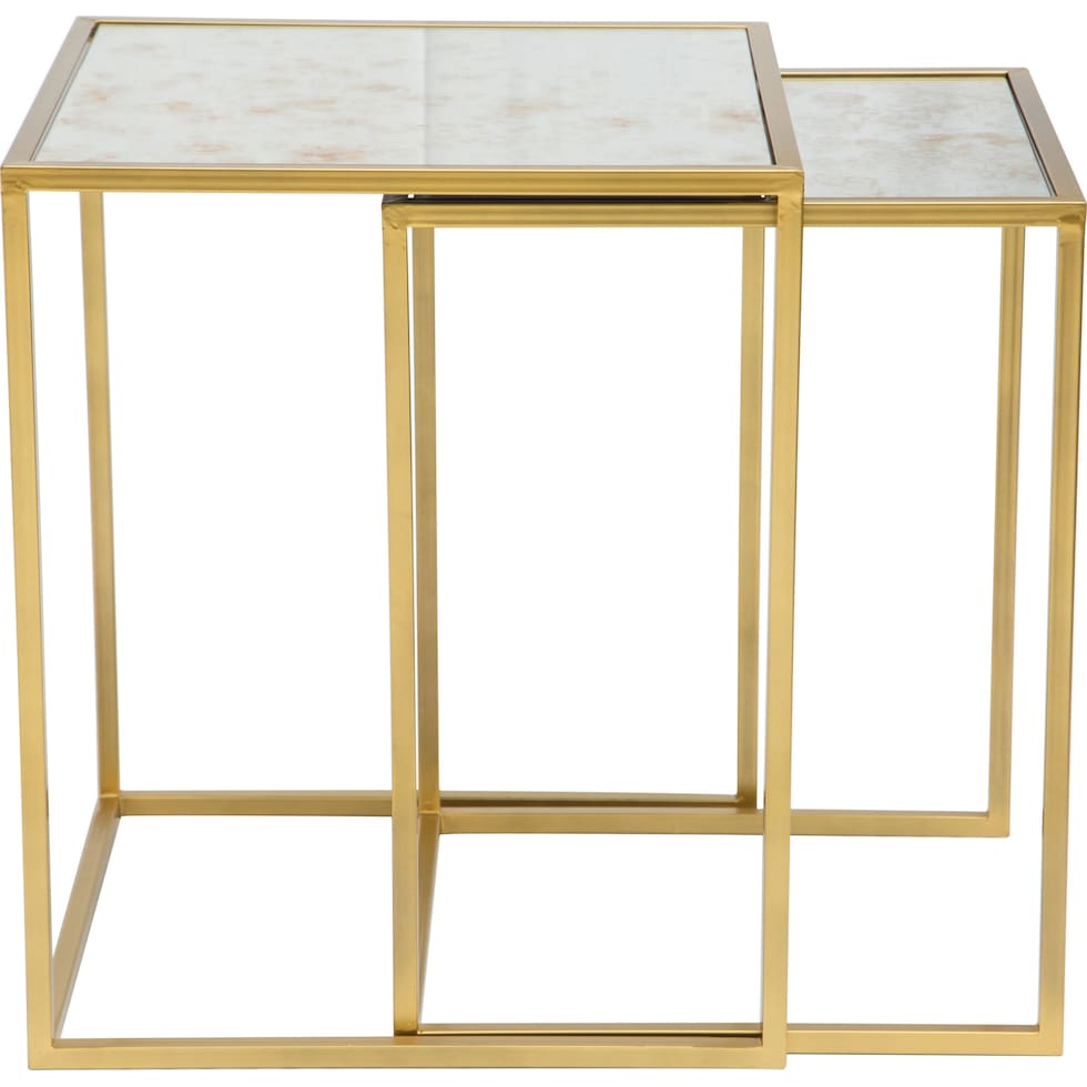 darlene gold nesting tables   
