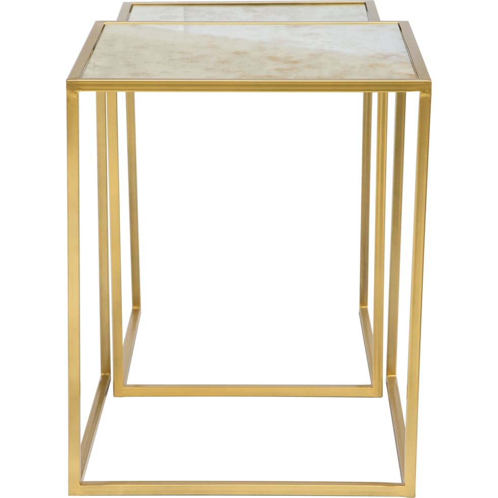 darlene gold nesting tables   
