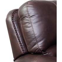 dartmouth burgundy dark brown power recliner   