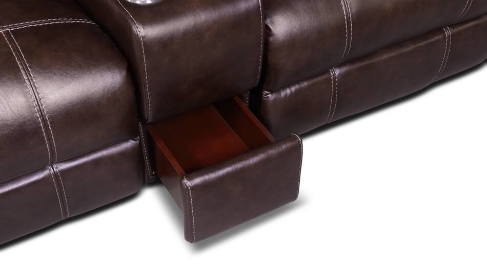 Dartmouth 3Piece DualPower Reclining Sofa with Console American