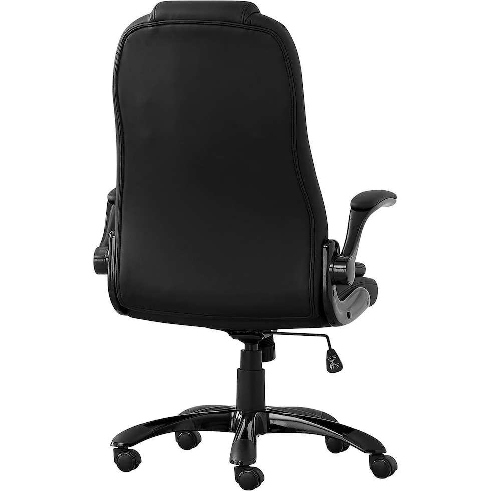 dave black desk chair   