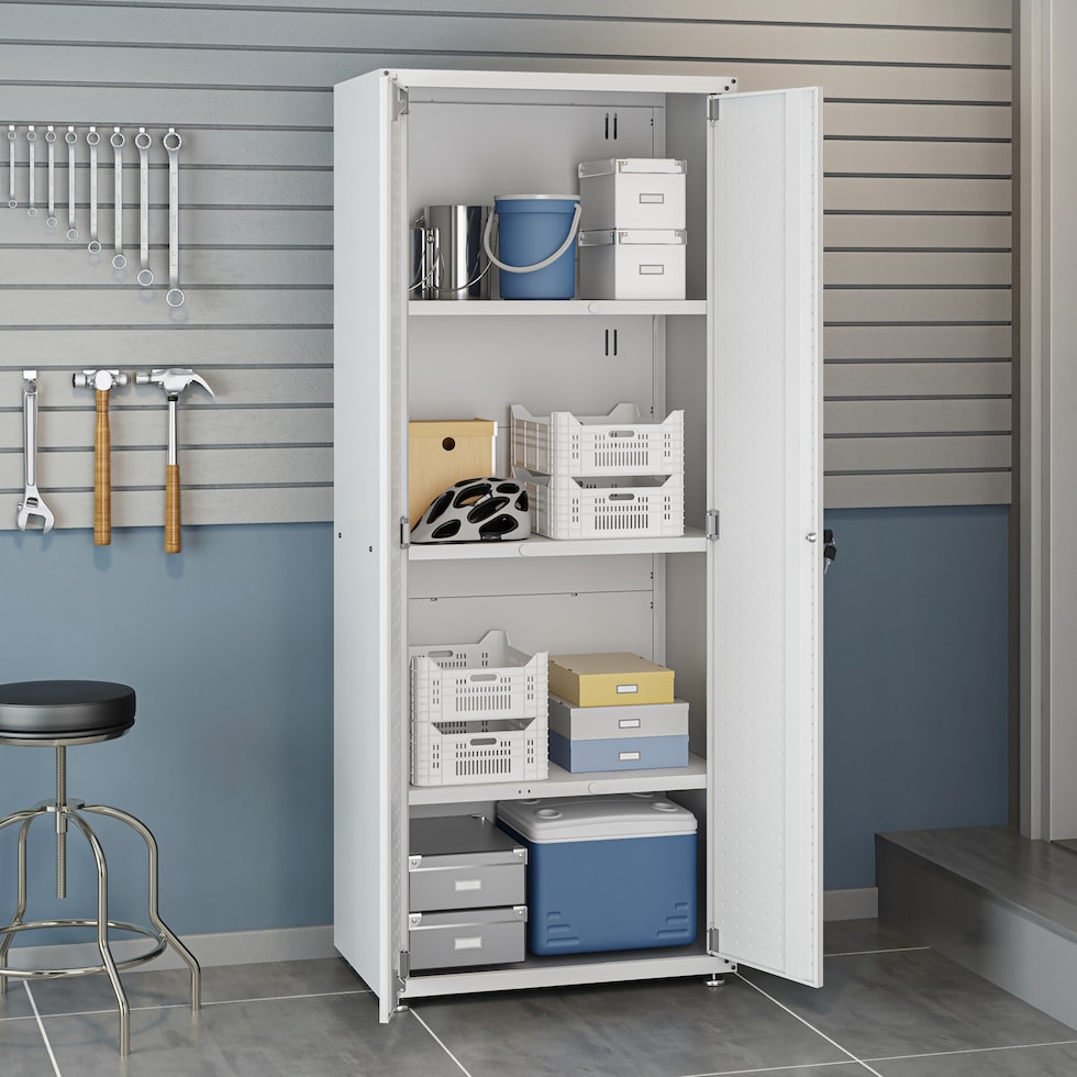 davenport white garage storage   