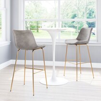 david gray gold bar stool   