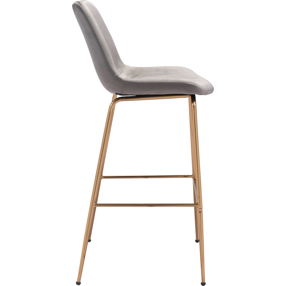 David Bar Stool Gray/Gold American Signature Furniture