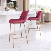 david red gold counter height stool   