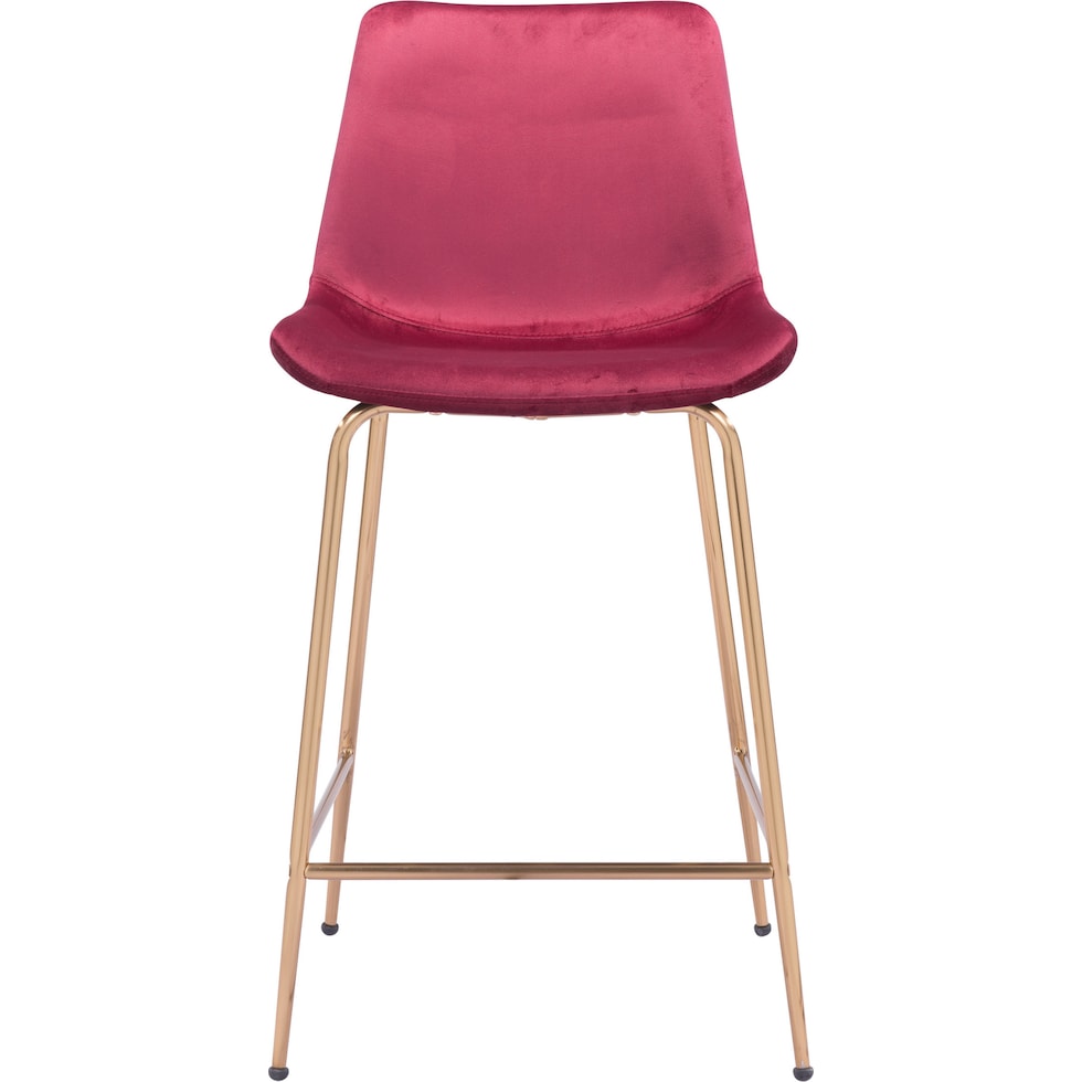 david red gold counter height stool   