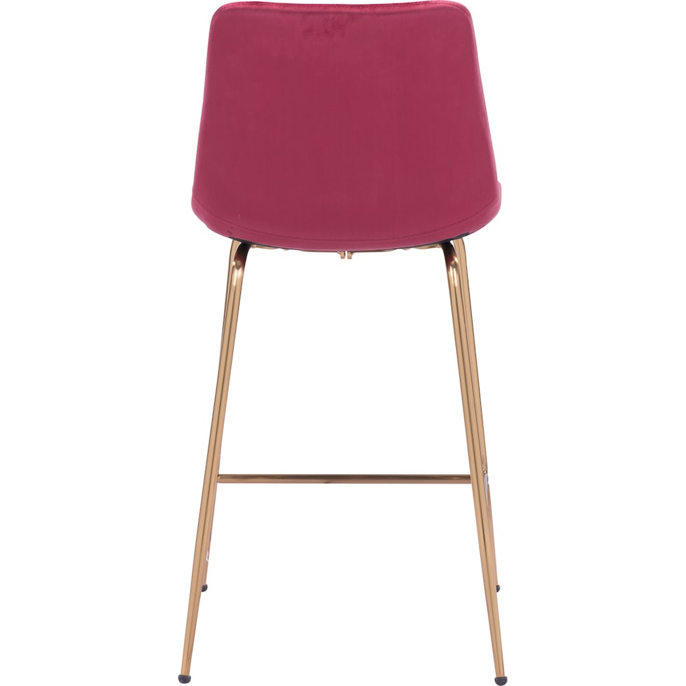 david red gold counter height stool   