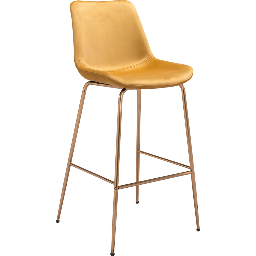 david yellow gold bar stool   