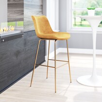 david yellow gold bar stool   