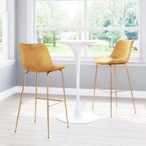 david yellow gold bar stool   