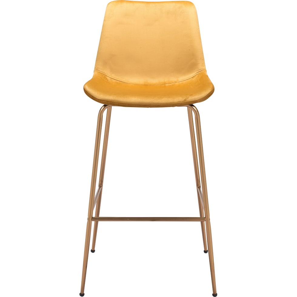 david yellow gold bar stool   