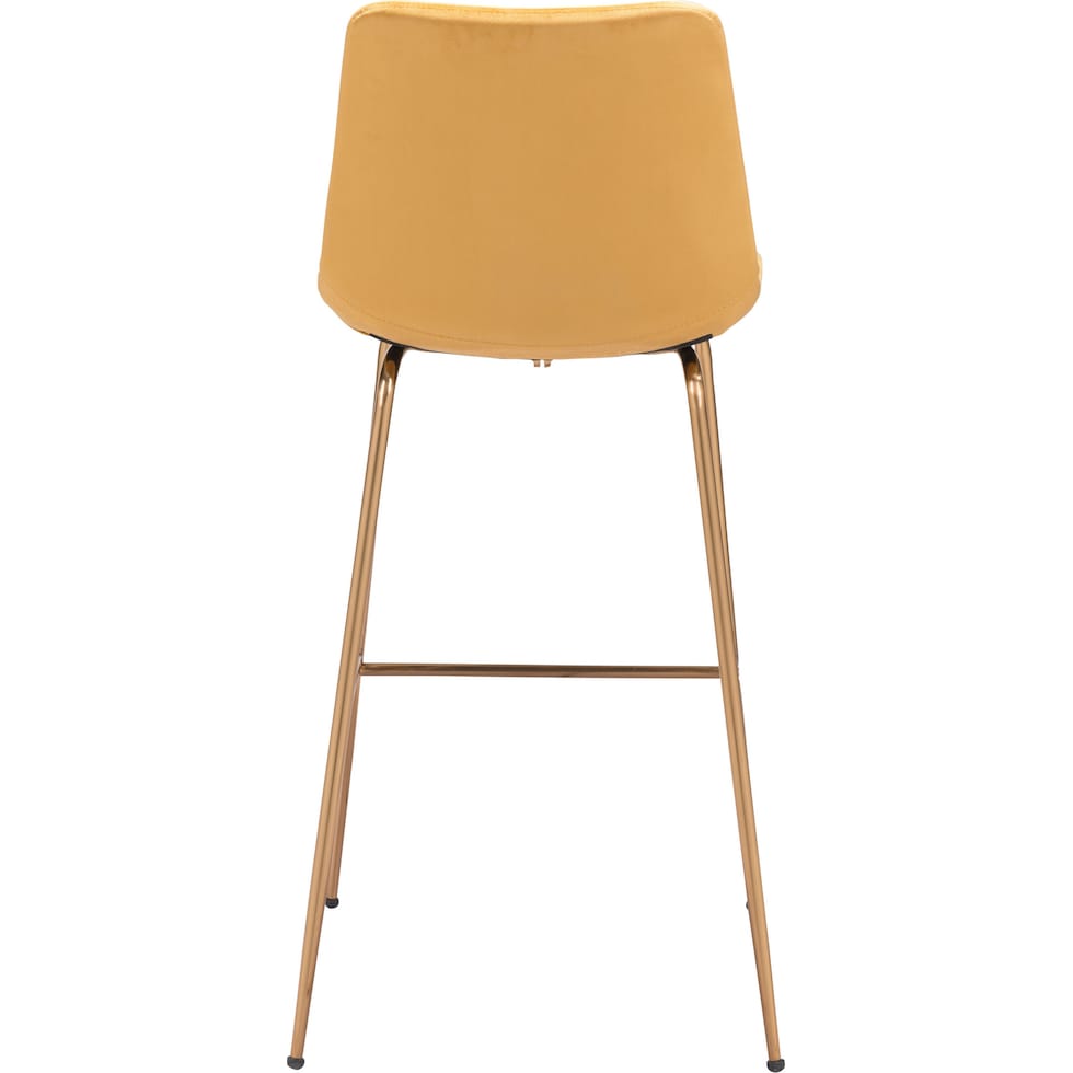 david yellow gold bar stool   