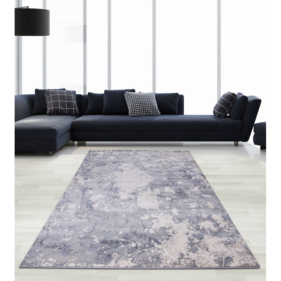 davide gray area rug  x    