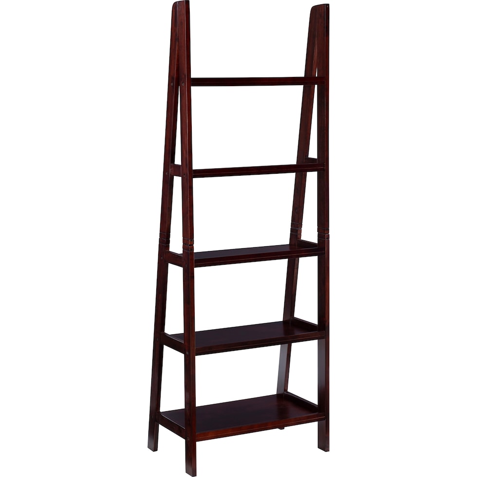 davis dark brown bookcase   