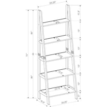 davis gray bookcase   