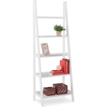 davis white bookcase   