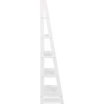 davis white bookcase   