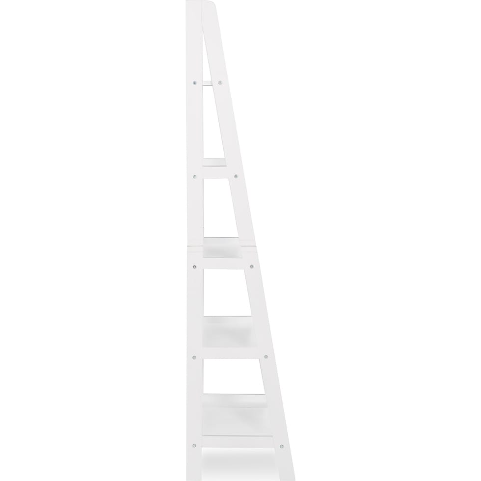 davis white bookcase   