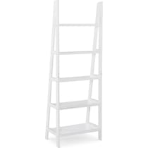 davis white bookcase   