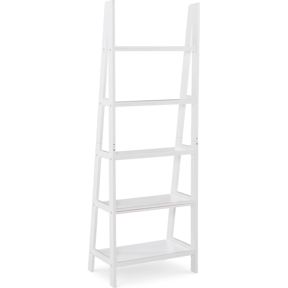 davis white bookcase   