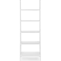 davis white bookcase   