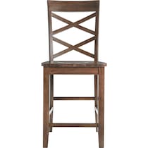 davos dark brown counter height stool   
