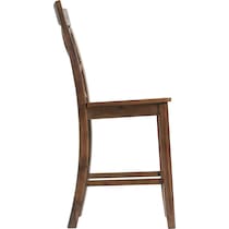 davos dark brown counter height stool   