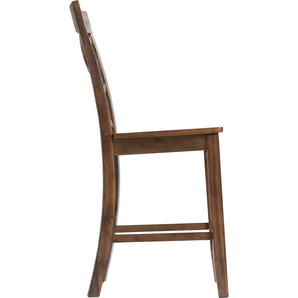 davos dark brown counter height stool   