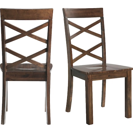 Davos Set of 2 Dining Chairs - Cherry