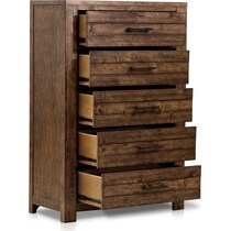 dawson dark brown chest   