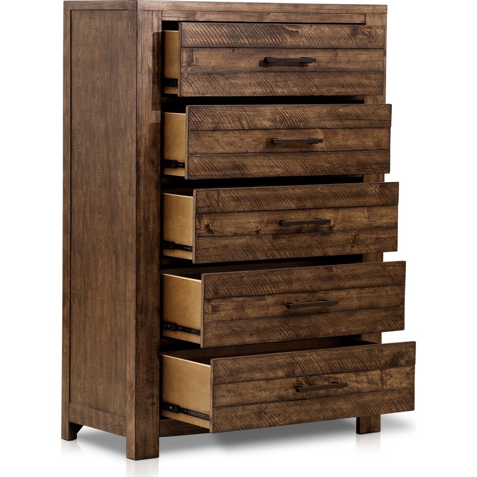 dawson dark brown chest   