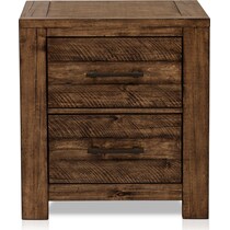 dawson dark brown nightstand   