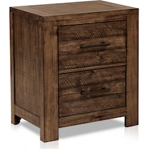 dawson dark brown nightstand   