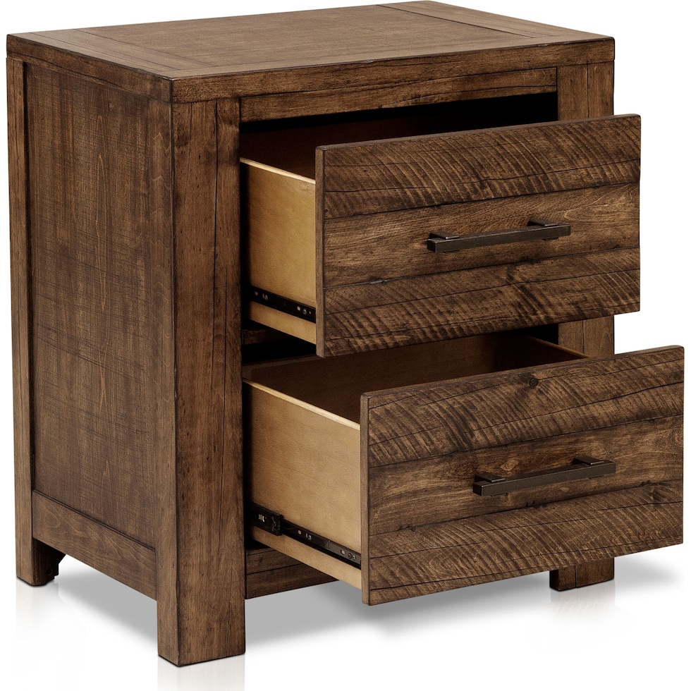 dawson dark brown nightstand   