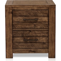 dawson dark brown nightstand   